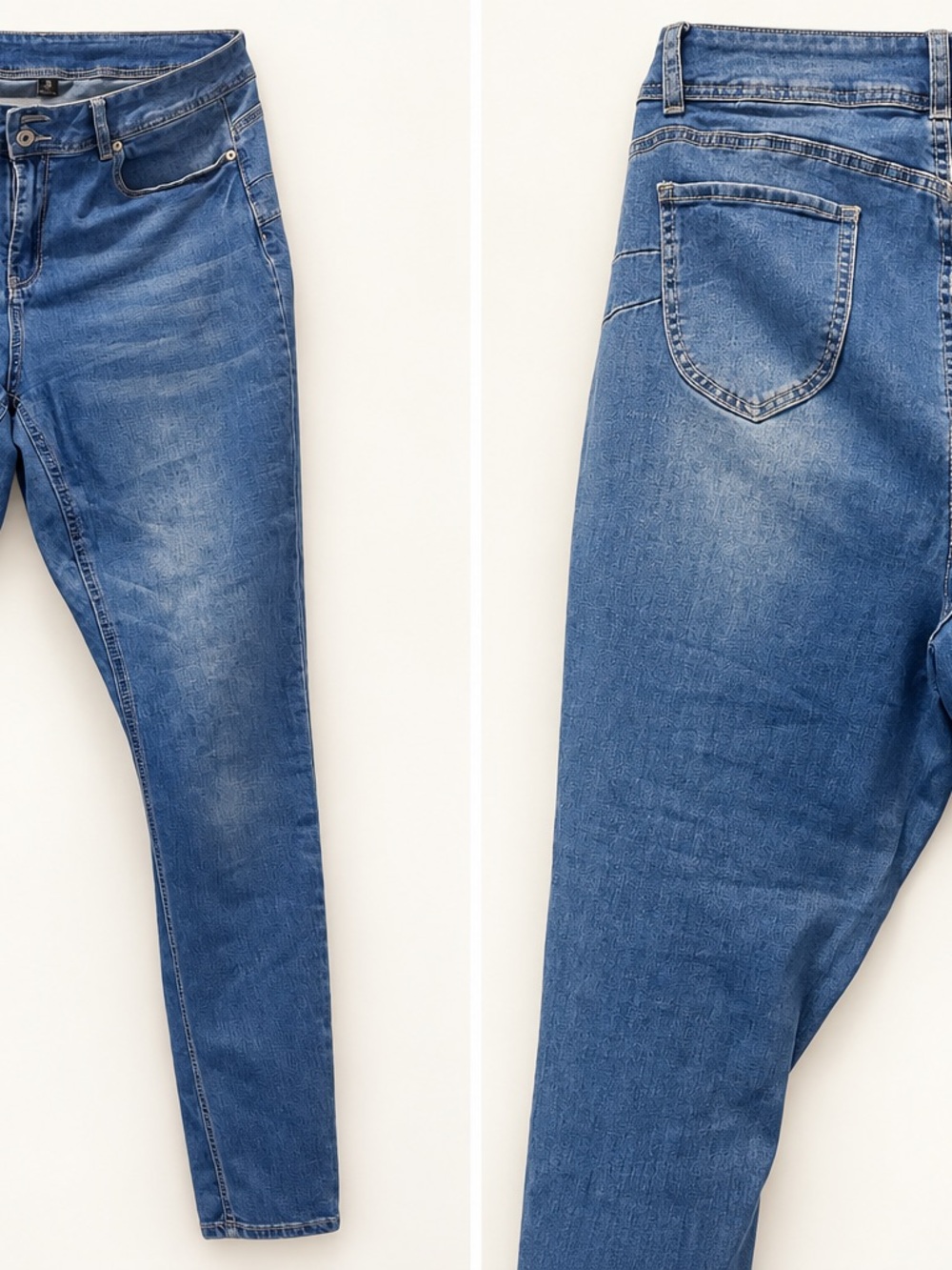Ashley Stewart Blue Skinny Jeans 16 TALL